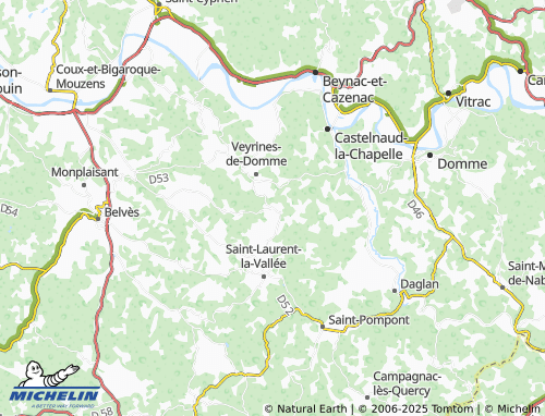 Carte MICHELIN La Chapelle Péchaud - ViaMichelin