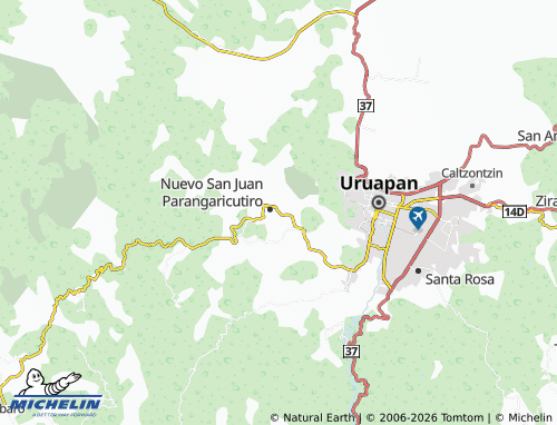 Mappa MICHELIN El Ángel - ViaMichelin