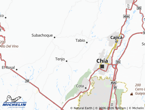 Mapa MICHELIN Chinche - ViaMichelin