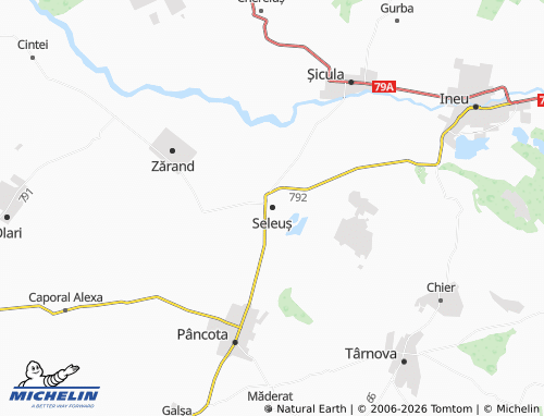 Mappa MICHELIN Seleuș - ViaMichelin