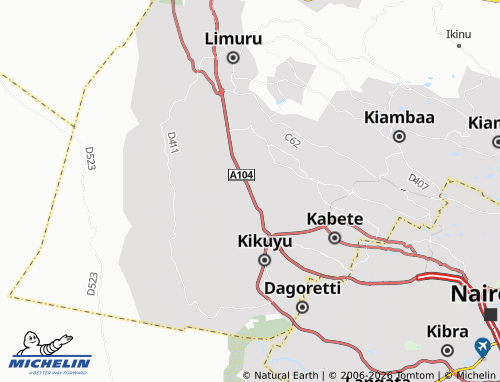 Mapa MICHELIN Muguga - ViaMichelin