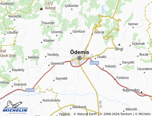 MICHELIN Meşrutiyet map - ViaMichelin