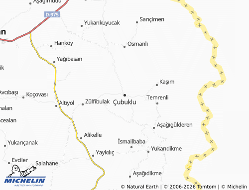 Mapa MICHELIN Çubuklu - ViaMichelin