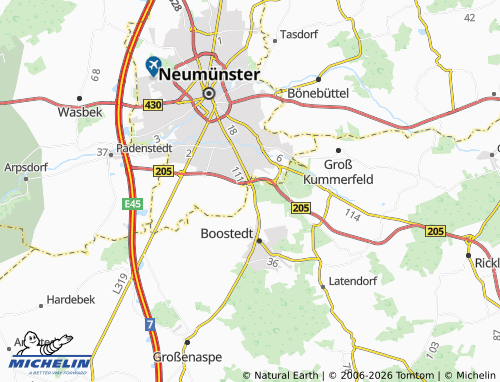 MICHELIN Moltsfelde map - ViaMichelin