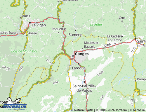 MICHELIN-Landkarte Ganges - ViaMichelin