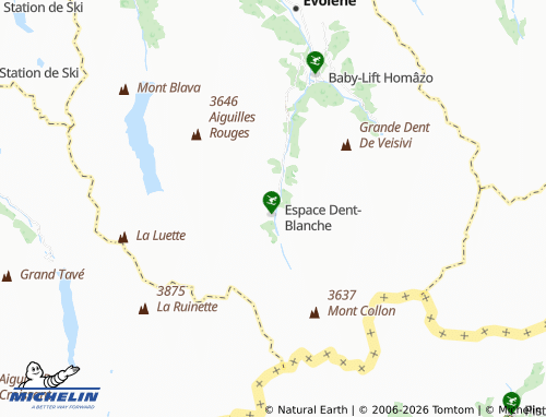 Mappa MICHELIN Arolla - ViaMichelin