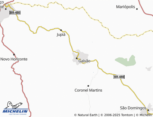 MICHELIN Galvão map - ViaMichelin
