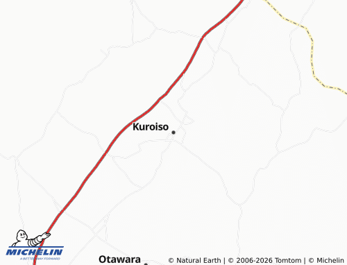 MICHELIN Kuroiso map - ViaMichelin
