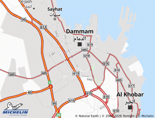 MICHELIN-Landkarte al-Rayyan - ViaMichelin