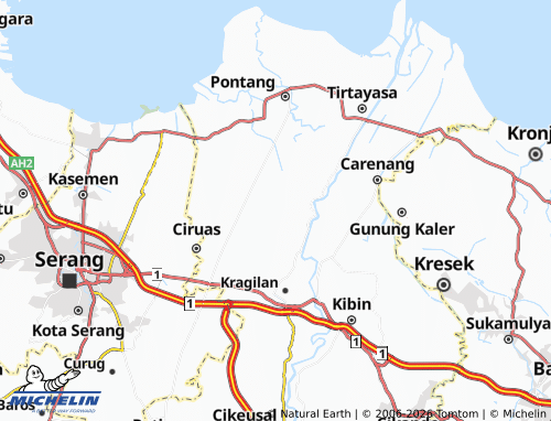 Carte MICHELIN Lebak Wangi - ViaMichelin