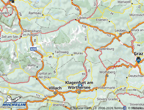 Mappa MICHELIN Murau - ViaMichelin