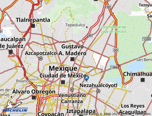 MICHELIN Constitución de La República map - ViaMichelin