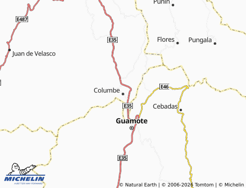 MICHELIN-Landkarte Columbe - ViaMichelin
