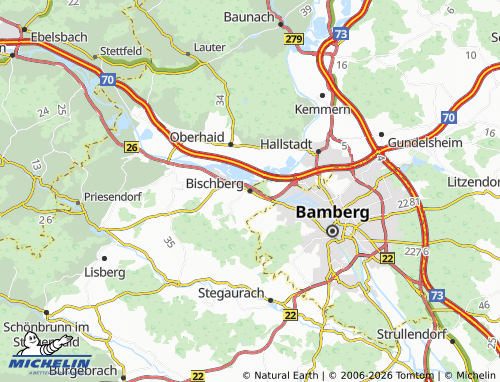 MICHELIN Bischberg map - ViaMichelin