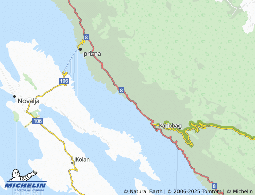 MICHELIN Ribarica map - ViaMichelin