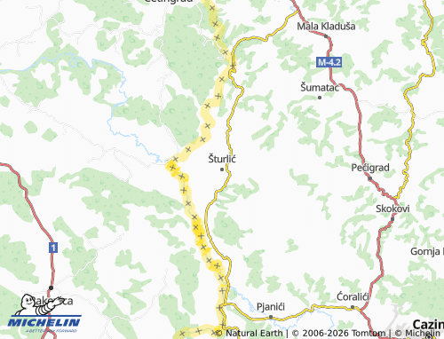 Mappa MICHELIN Šturlić - ViaMichelin