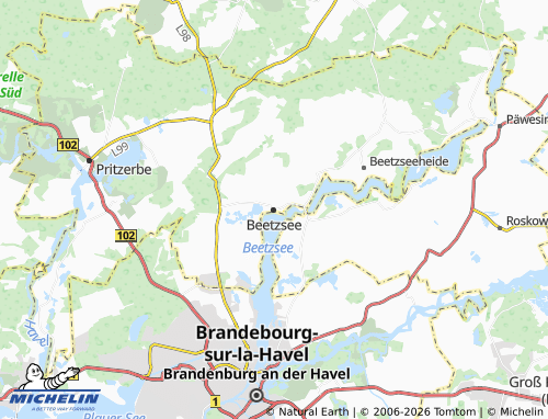 MICHELIN Beetzsee map - ViaMichelin