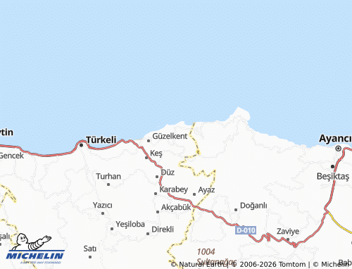 MICHELIN Taşgüney map - ViaMichelin