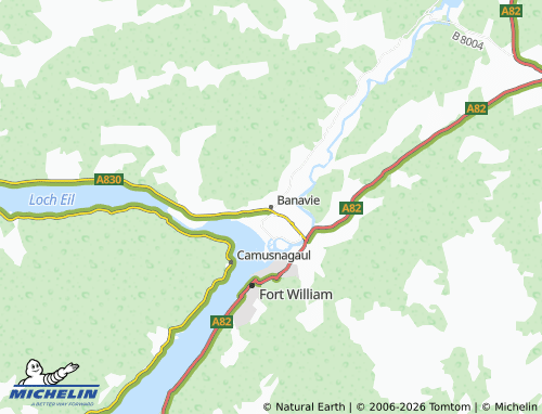 MICHELIN Banavie map - ViaMichelin