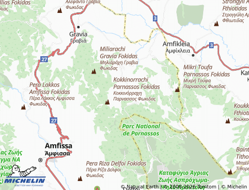 Carte MICHELIN Eptalofos - ViaMichelin