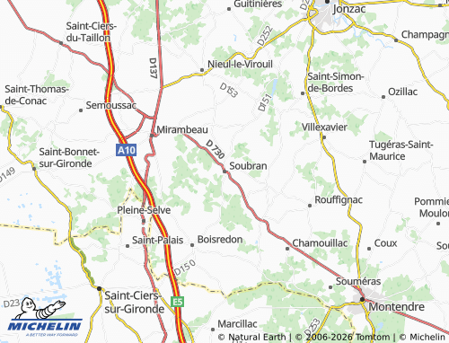 Mapa MICHELIN Soubran - ViaMichelin