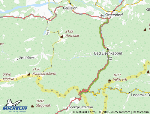 MICHELIN-Landkarte Ebriach - ViaMichelin