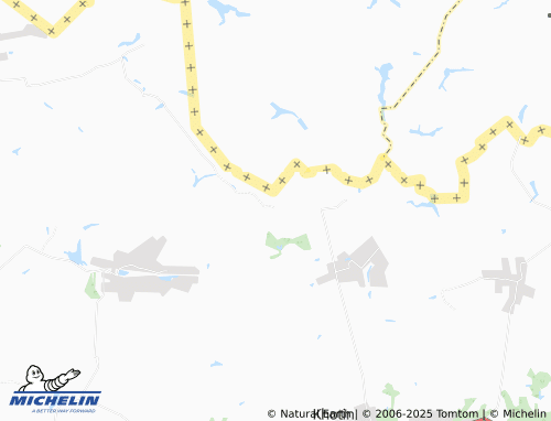 MICHELIN Pershe Travnia map - ViaMichelin