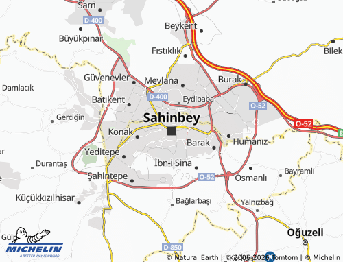 Mapa MICHELIN Sahinbey - ViaMichelin