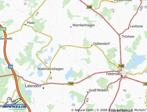 Mapa MICHELIN Rachow - ViaMichelin