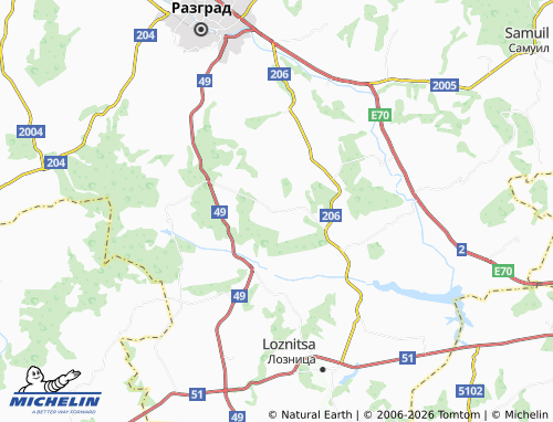 MICHELIN Gradina map - ViaMichelin