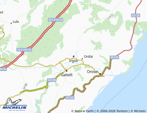 Mapa MICHELIN Irgoli - ViaMichelin