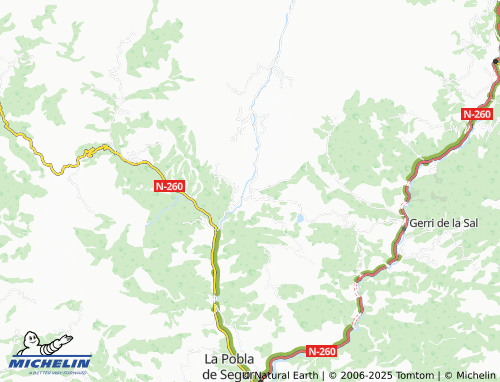 MICHELIN La Pobleta de Bellveí map - ViaMichelin