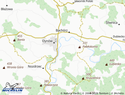 Carte MICHELIN Bartkówka - ViaMichelin