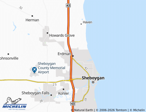 Kaart MICHELIN Erdman - ViaMichelin