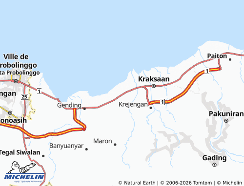MICHELIN Karanggeger map - ViaMichelin