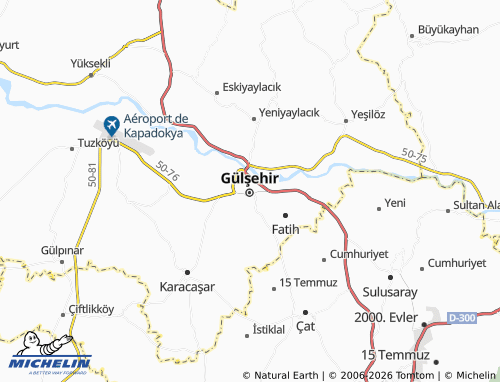 MICHELIN Karavezir map - ViaMichelin