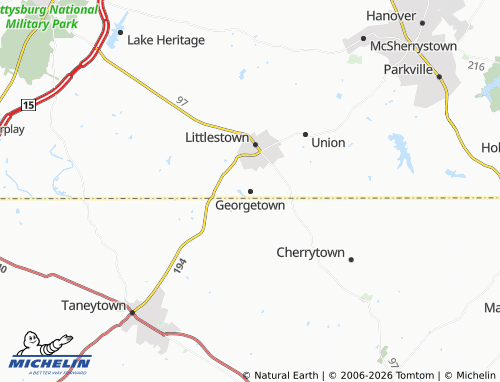Mappa MICHELIN Georgetown - ViaMichelin