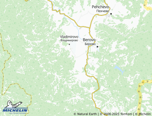 MICHELIN Rusinovo map - ViaMichelin
