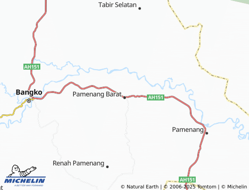 MICHELIN Simpang Limbur Merangin map - ViaMichelin
