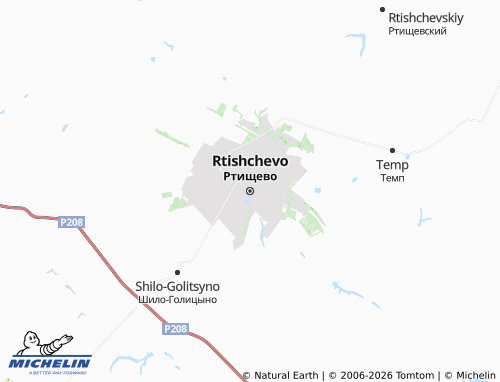 MICHELIN-Landkarte Rtishchevo - ViaMichelin