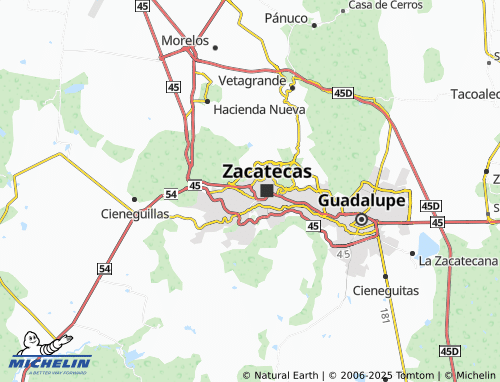 MICHELIN Minera map - ViaMichelin