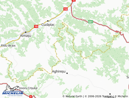 MICHELIN Ticu-Colonie map - ViaMichelin
