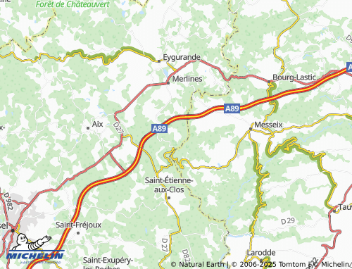 Carte MICHELIN Gioux - ViaMichelin