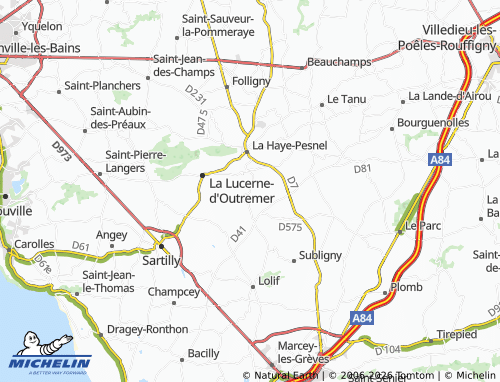 MICHELIN Le Grippon map - ViaMichelin