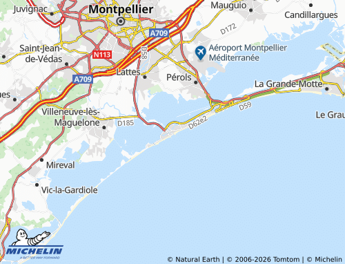 Mapa MICHELIN Palavas-Les-Flots - ViaMichelin