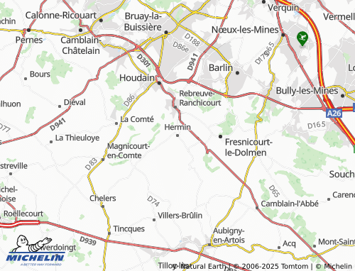 Mapa MICHELIN Hermin - ViaMichelin