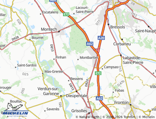 Mappa MICHELIN Montbartier - ViaMichelin