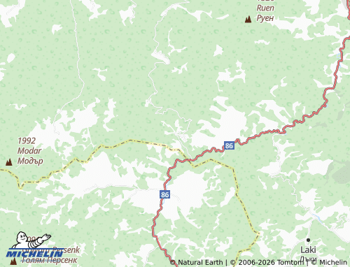 Mapa MICHELIN Kosovo - ViaMichelin
