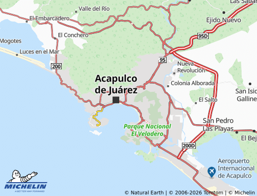 Mapa MICHELIN Cumbres de Acapulco - ViaMichelin