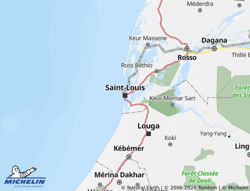 Mapa MICHELIN Saint-Louis - ViaMichelin